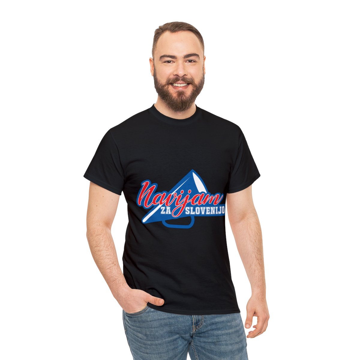 Moška navijaška majica NAVIJAM ZA SLOVENIJO LOGO - slika 17