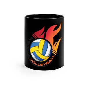 Navijaška skodelica - ČRNA - SLOVENSKI ODBOJKARSKI OGENJ