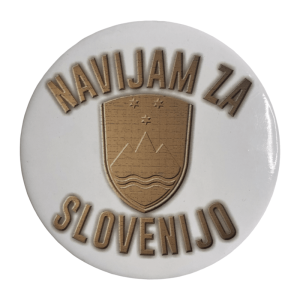 Navijaška priponka NAVIJAM ZA SLOVENIJO 3D 10 cm